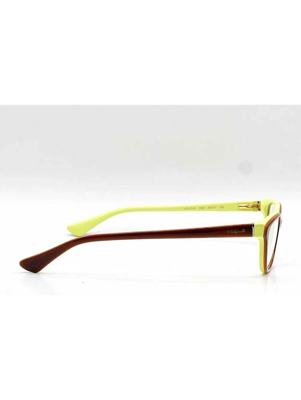 Vogue VO 2748 1992 Light Brown Yellow Authentic Eyeglass Frames 50-17